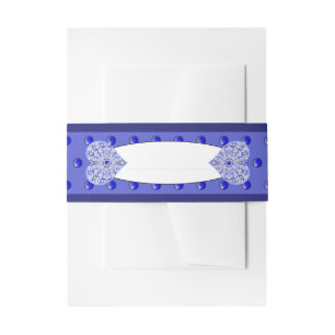 Ceramic Lace Blue of Greece Invitation Belly Band