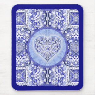 Ceramic lace Blue of Greece Mouse Mat