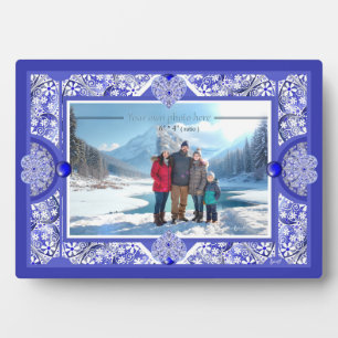 Ceramic lace Blue of Greece Plaque