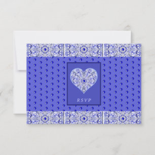 Ceramic Lace Blue of Greece RSVP Card