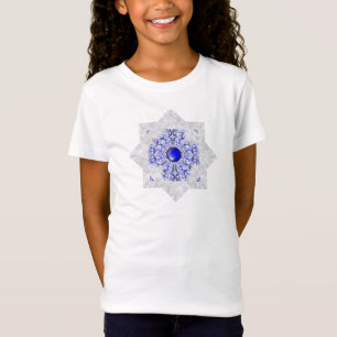 Ceramic Lace Blue of Greece & snowflake T-Shirt