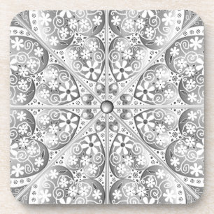 Ceramic Lace Grey Coaster