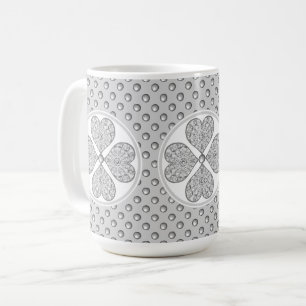Ceramic Lace grey Coffee Mug