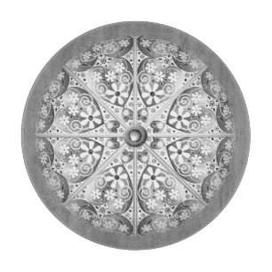 Ceramic Lace Grey Cutting Board