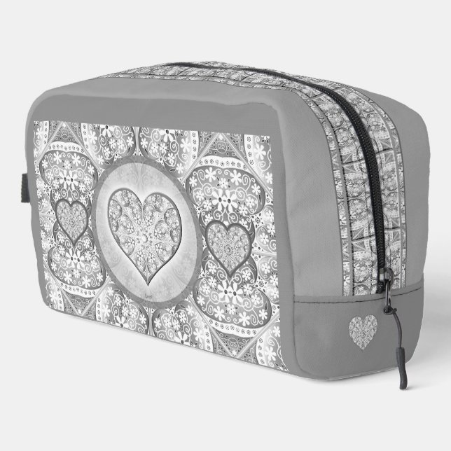 Ceramic lace Grey Dopp Kit (Right Corner)