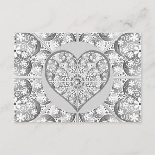Ceramic lace Grey Enclosure Card