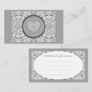 Ceramic lace Grey Enclosure Card