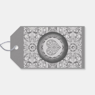 Ceramic Lace grey Gift Tags