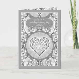 Ceramic Lace grey Invitation