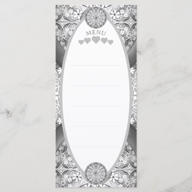 Ceramic Lace grey Menu (Front)