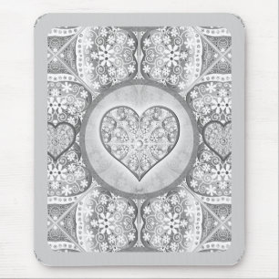 Ceramic lace Grey Mouse Mat