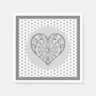 Ceramic Lace grey Napkin