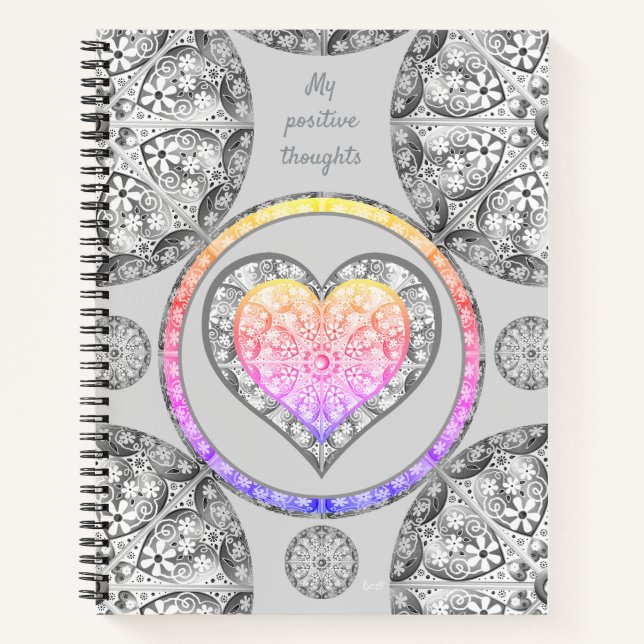 Ceramic lace Grey Notebook (Front)