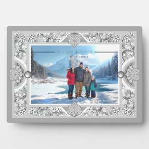 Ceramic lace Grey Plaque