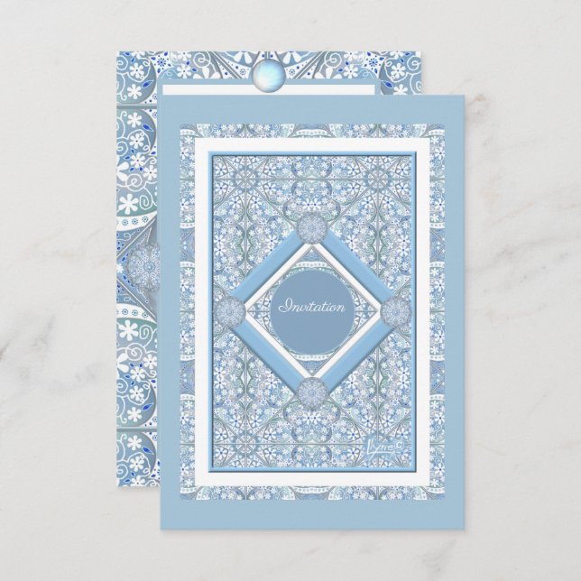 Ceramic lace Light blue (Front/Back)