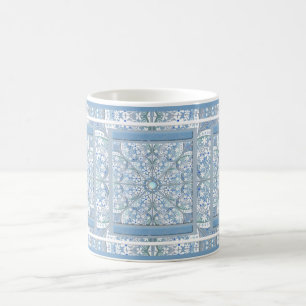 Ceramic lace Light blue Coffee Mug