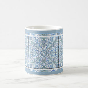 Ceramic lace Light blue Coffee Mug