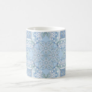 Ceramic lace Light blue Coffee Mug