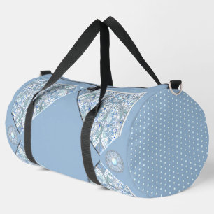 Ceramic Lace light blue Duffle Bag