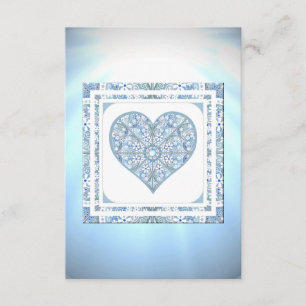 Ceramic Lace Light Blue Enclosure Card