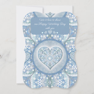 Ceramic Lace Light Blue Invitation