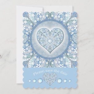 Ceramic Lace Light Blue Invitation