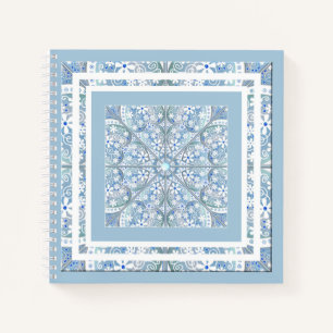 Ceramic Lace Light Blue Notebook