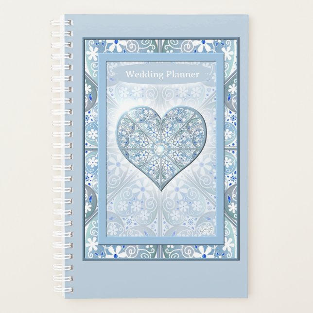 Ceramic lace Light blue Planner (Front)