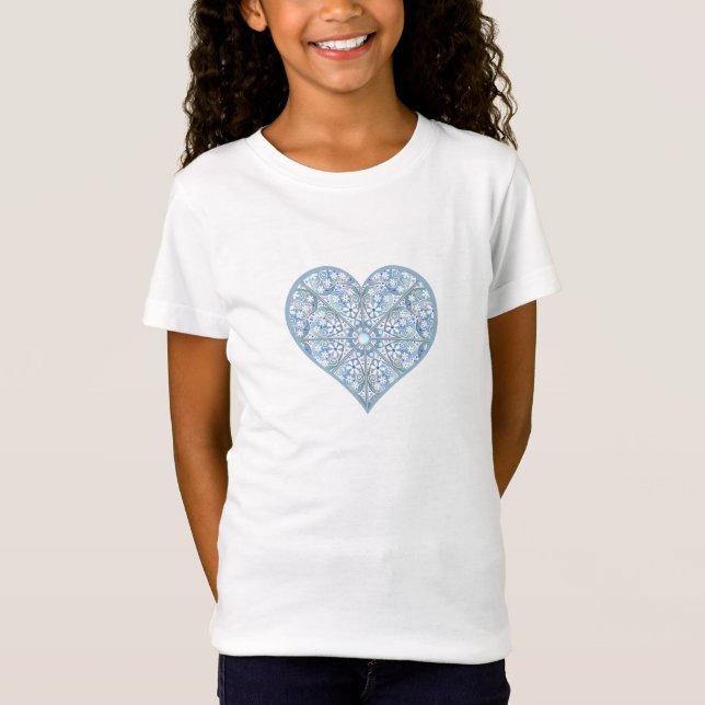 Ceramic Lace Light Blue T-Shirt (Front)