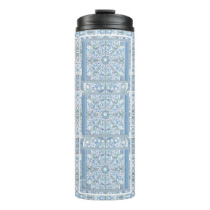 Ceramic lace Light blue Thermal Tumbler