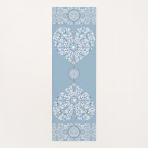 Ceramic Lace Light Blue Yoga Mat