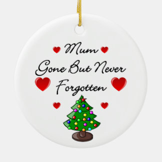Ceramic Memorial Mum Christmas Tree Ornament