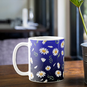 Ceramic mug, Daisy coffee mug, tea cup