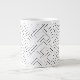Ceramic Mug Graphic Lines Labyrinth