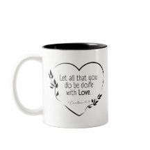 Ceramic Mug with Inspirational Quote
