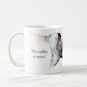 Ceramic mug with King Vulture head design