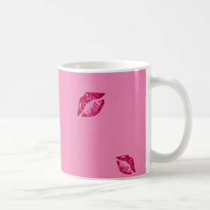Ceramic mug with Luscious Lips motif