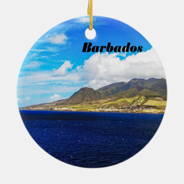 Ceramic ornament Barbados (Back)