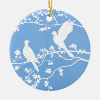 Ceramic Ornament - 'China Doves'