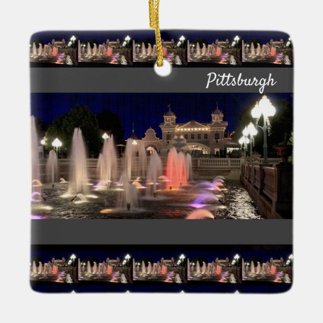 Ceramic Ornament Lost Kennywood- Pittsburgh (Front)