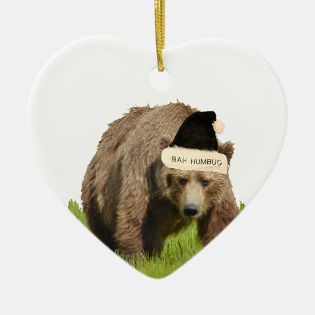 Ceramic Ornament of grizzly bears (Front)