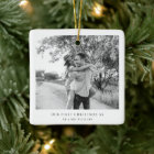 Ceramic Ornament | Our First Christmas as Mr & Mrs