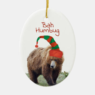 Ceramic Ornament w/ grizzly bears