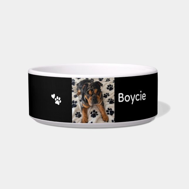 Ceramic personalised Pet Bowl (Front)
