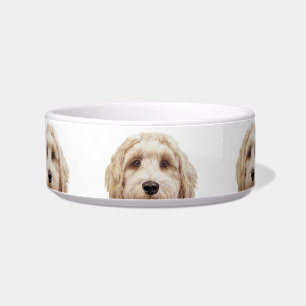 Ceramic Pet Bowl/ Labradoodle Beige Bowl