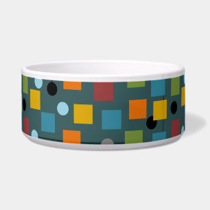 Ceramic Pet Bowl - Mid-Century Modern 1.3 Seamless