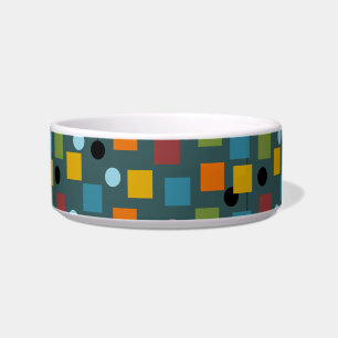 Ceramic Pet Bowl - Mid-Century Modern 1.3 Seamless