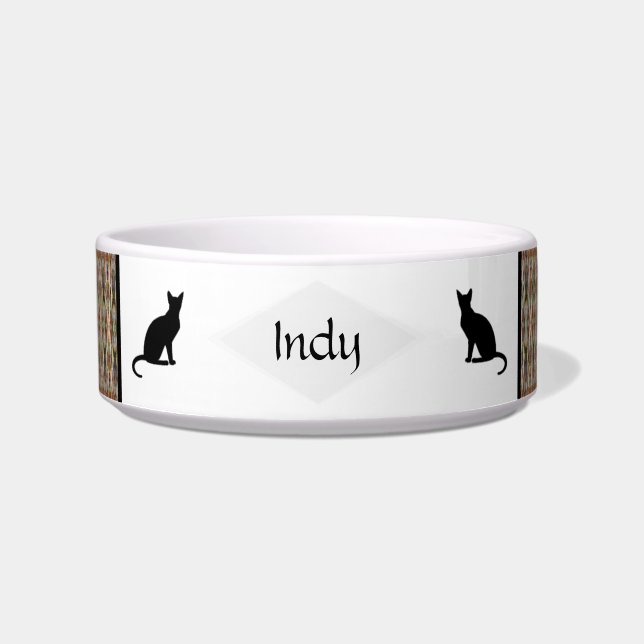 Ceramic Pet Bowl with  Design  - HAMbWG (Front)