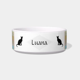 Ceramic Pet Bowl with Pastel Gradient - HAMbWG