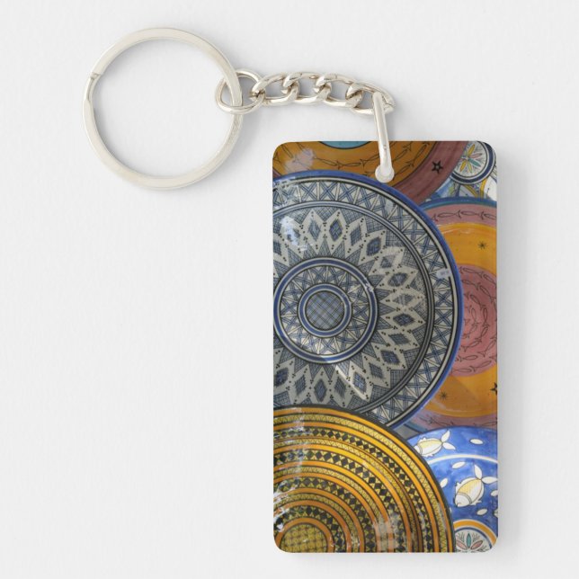 Ceramic Plates Key Ring (Front)